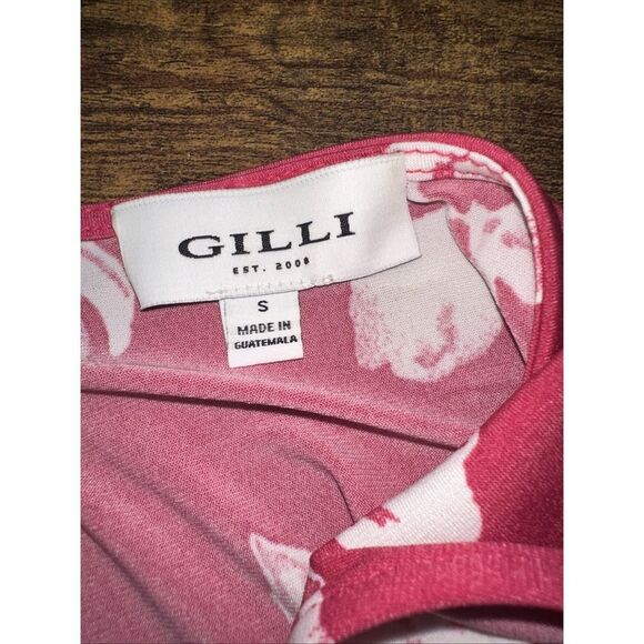 Women's Gilli Pink Sleeveless Blouse Faux Wrap - Business Work Size Small - Picture 5 of 5